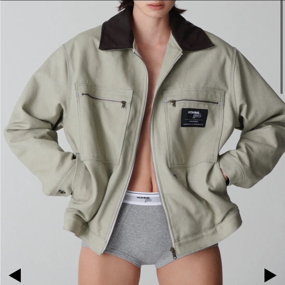 Hommegirls homme girls grey work jacket